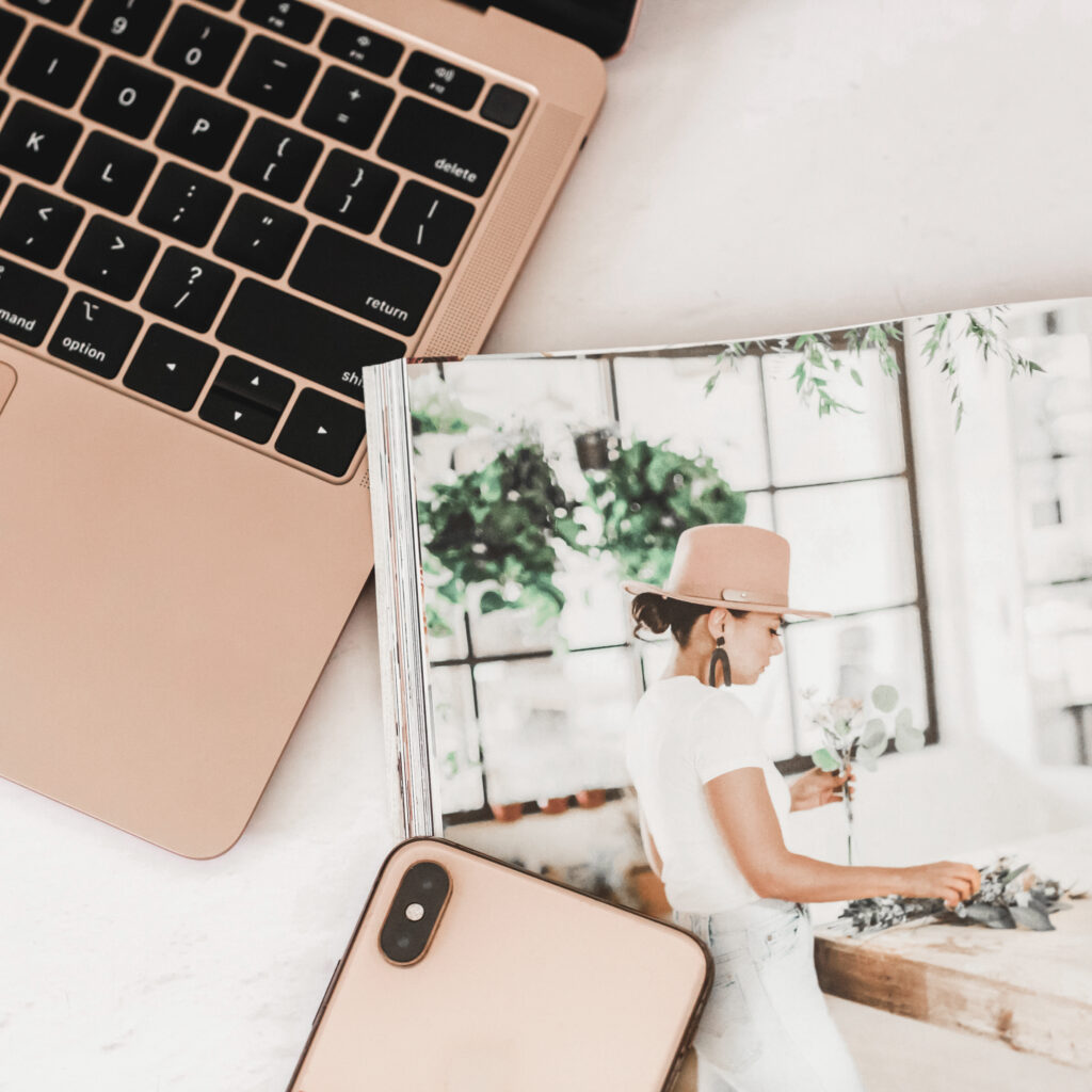 laptop and phone