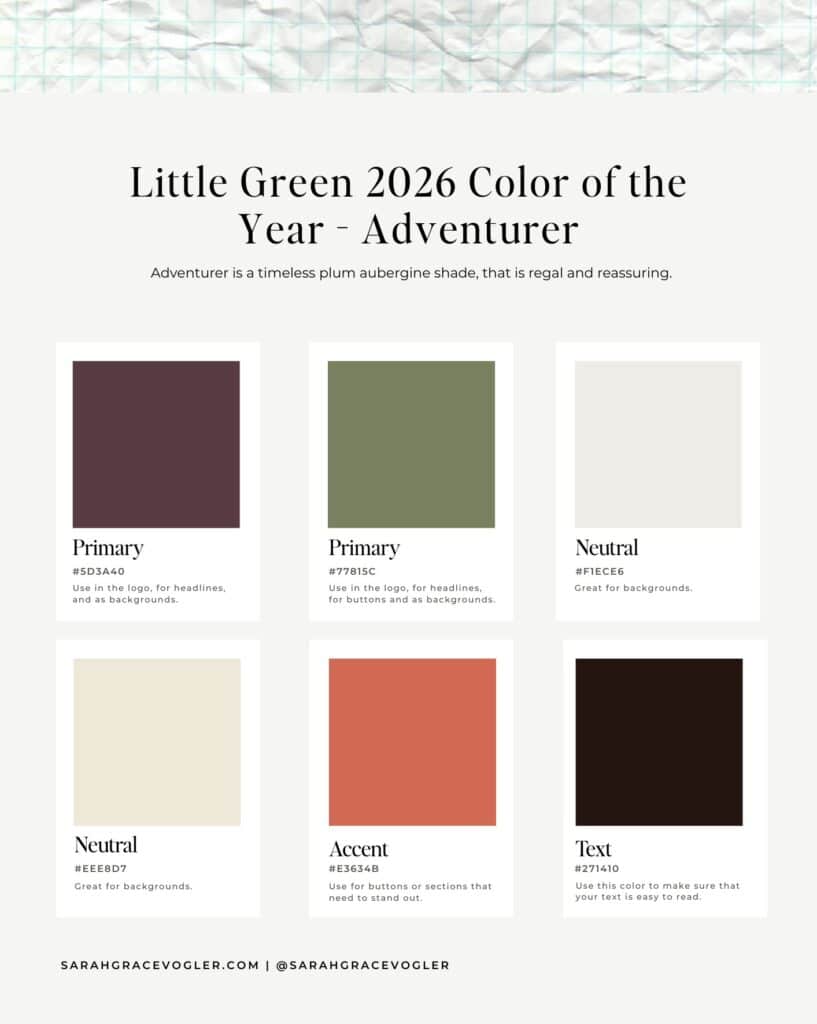 an example of a burgundy color palette - trending color palettes in 2026