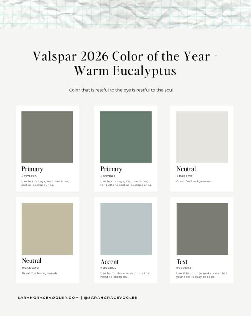 a color palette of green - trending color palettes in 2026