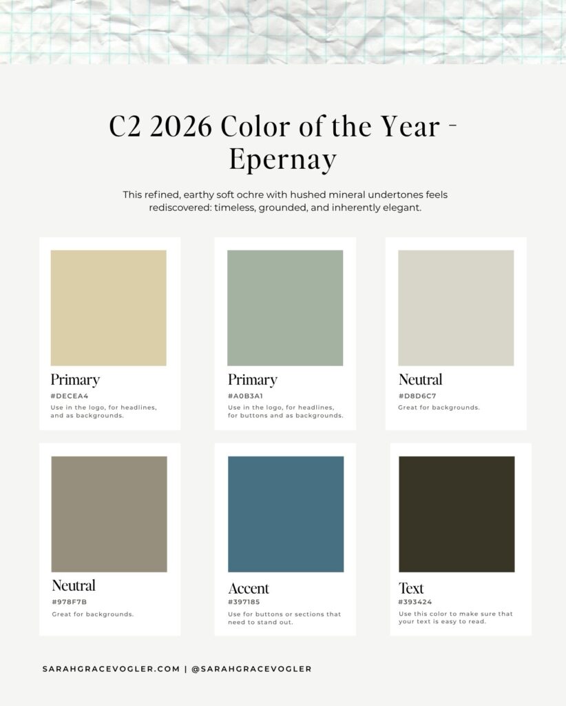 an example of a muted color palette - trending color palettes in 2026