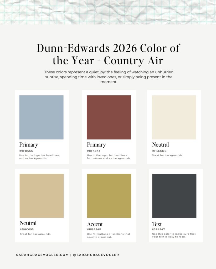 a soft autumn color palette - trending color palettes in 2026