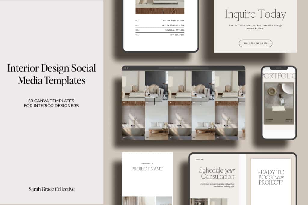 a mockup of digital products that i created in adobe photoshop.