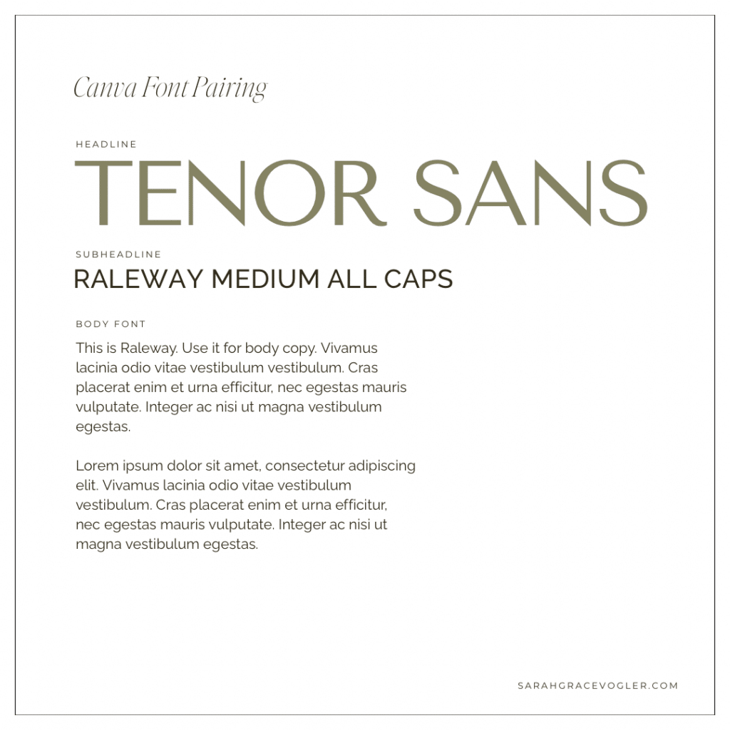 canva fonts that go together