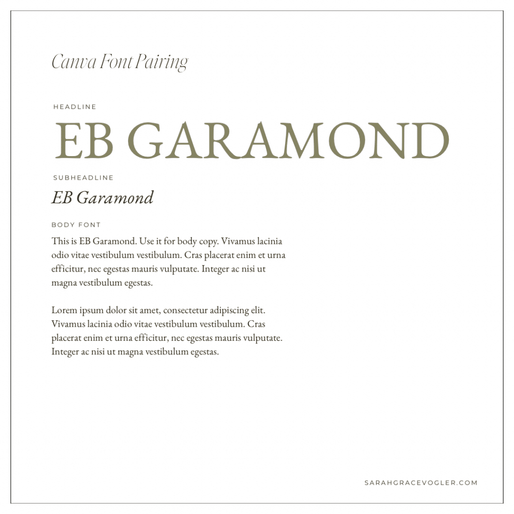 canva fonts that go together