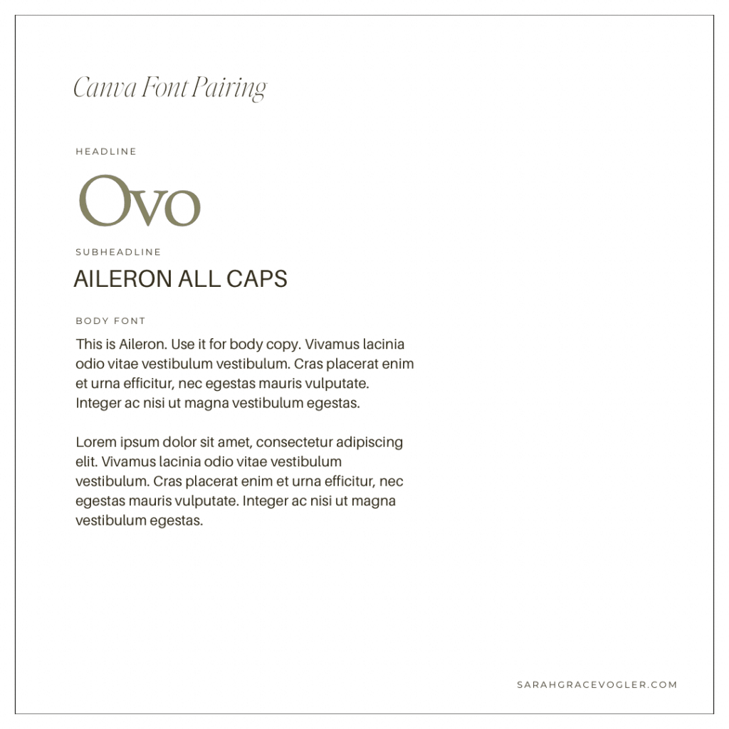 canva fonts that go together
