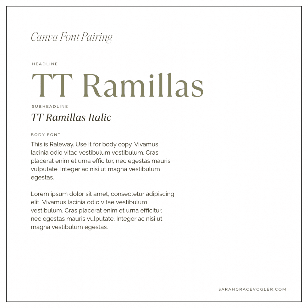 canva fonts that go together