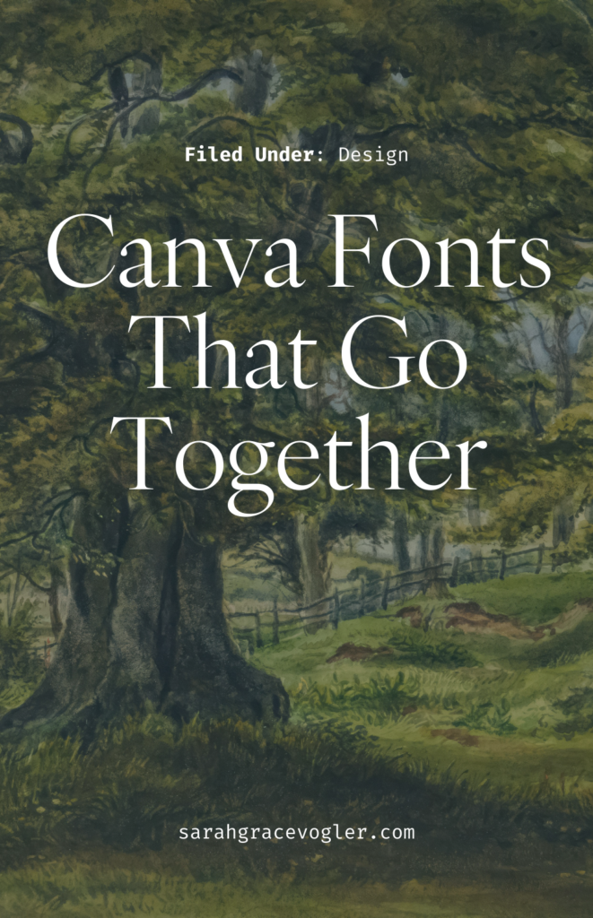 best canva fonts