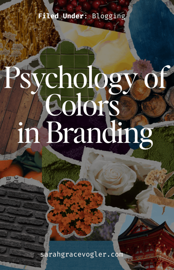 pinterest pin for the blog post on psychology of color in branding