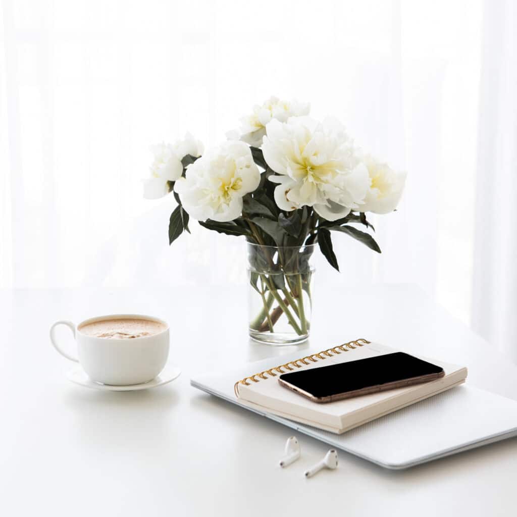 a phone to look up how to build an email list