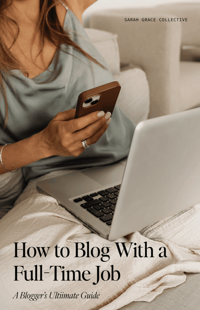 pinterest pin for the blog post on how to blog with a full time job